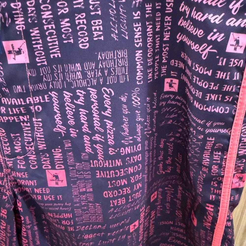 William Murray Golf Words of Wisdom Purple and Pink Board Shorts